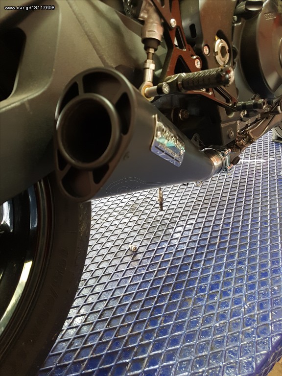 GSXR 1000 K7 - K8 τελικό εξάτμισης με link pipe, βάση στήριξης, ελατήριο - Image 4