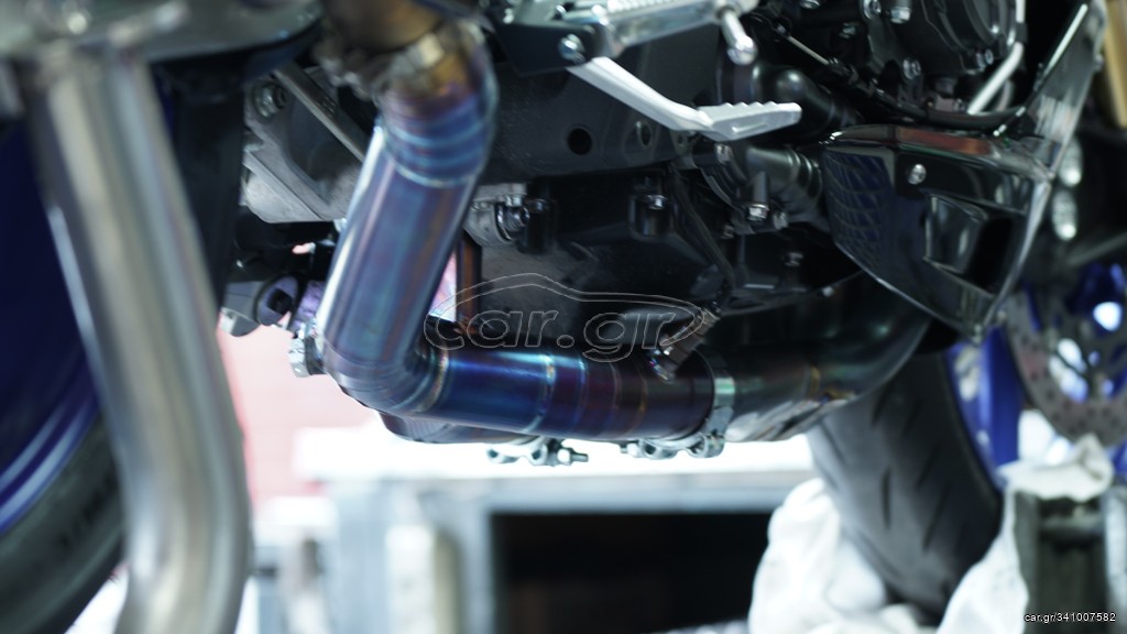 Yamaha R1 R1M MT-10 MT-10SP Titanium Decat y-pipe - Image 4